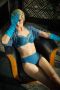 Marlies Dekkers dame de paris 8 cm brazilian slip lagoon blue - Thumbnail 4
