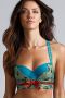 Marlies Dekkers gaia plunge balconette bh wired padded blue and green - Thumbnail 3