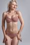 Marlies Dekkers holi vintage plunge balconette bikini top wired padded red-ecru - Thumbnail 3