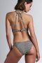 Marlies Dekkers holi vintage push up bikini top wired padded blue-ecru - Thumbnail 4