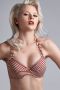 Marlies Dekkers holi vintage push up bikini top wired padded red-ecru - Thumbnail 2