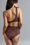 Marlies dekkers high waist bikinibroekje Jungle Diva donkerbruin oranje - Thumbnail 5