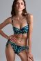 Marlies Dekkers lotus plunge balconette bikini top wired padded blue and green dye - Thumbnail 6