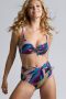Marlies Dekkers lotus push up bikini top wired padded dark blue and purple - Thumbnail 4