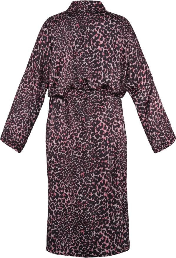 Marlies Dekkers night fever kimono black pink leopard One Size