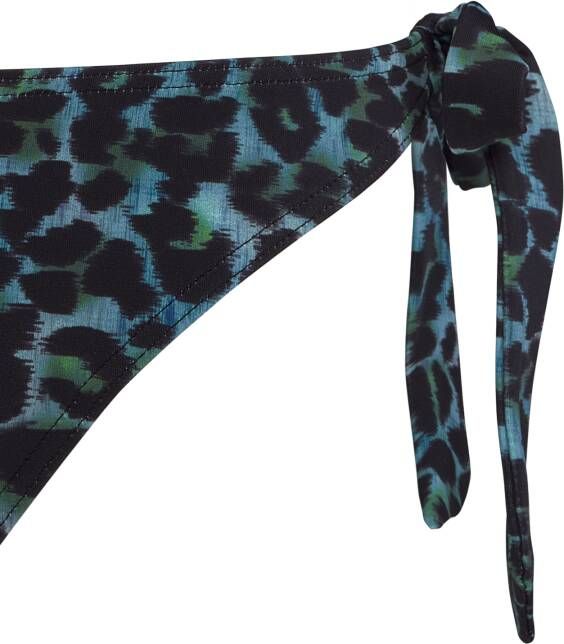 Marlies Dekkers panthera tie and bow slip black and green