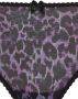 Marlies Dekkers peekaboo 8 cm brazilian slip black purple leopard - Thumbnail 7