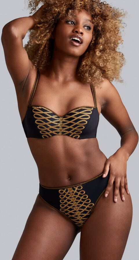 Marlies Dekkers pirate queen butterfly slip black and gold