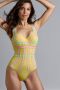 Marlies Dekkers samba queen plunge balconette body wired padded yellow and pink pastel - Thumbnail 2