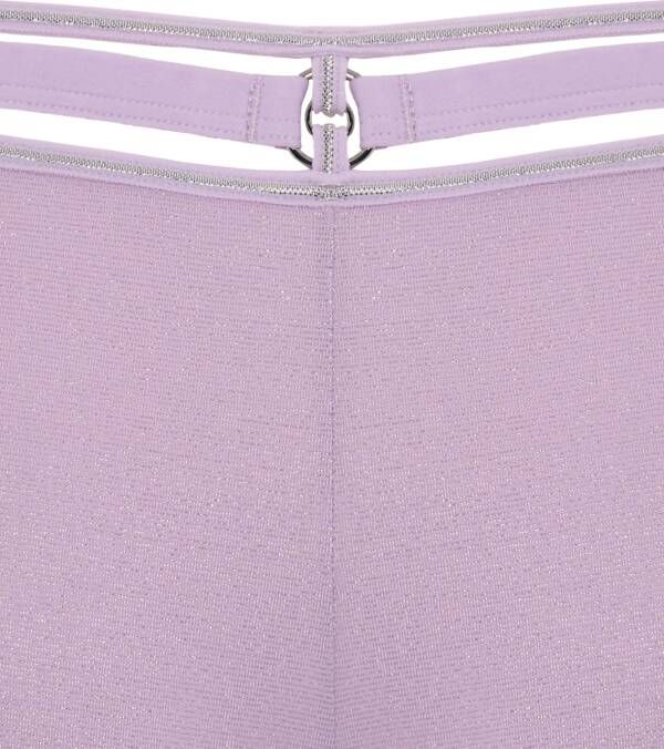 Marlies Dekkers space odyssey 12 cm brazilian shorts lilac lurex and silver