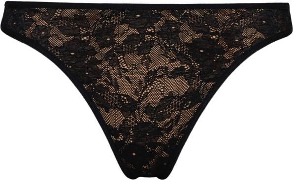 Marlies Dekkers space odyssey 4 cm string black lace and sand