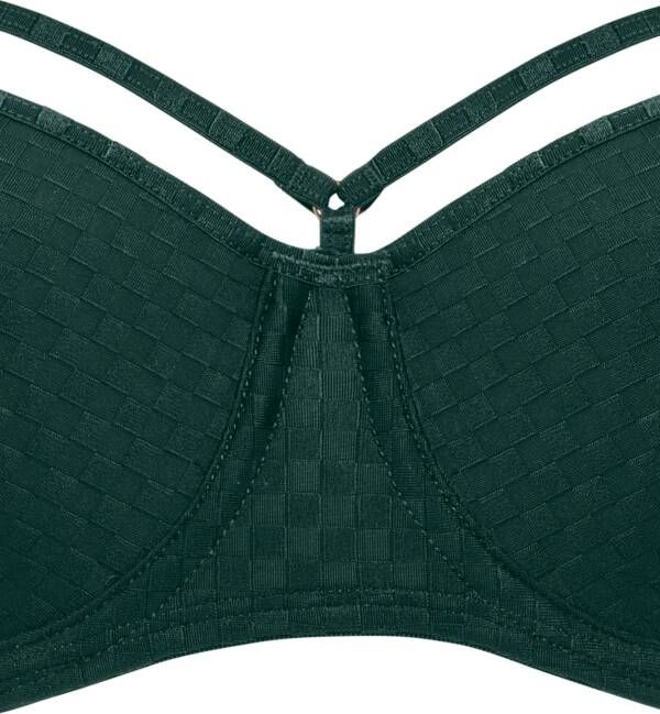 Marlies Dekkers space odyssey balconette bh wired padded checkered pine green