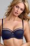 Marlies Dekkers space odyssey balconette bh wired padded evening blue lace - Thumbnail 4