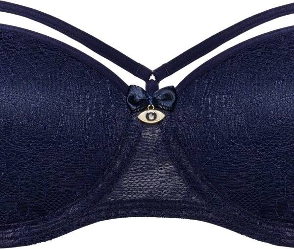 Marlies Dekkers space odyssey balconette bh wired padded evening blue lace