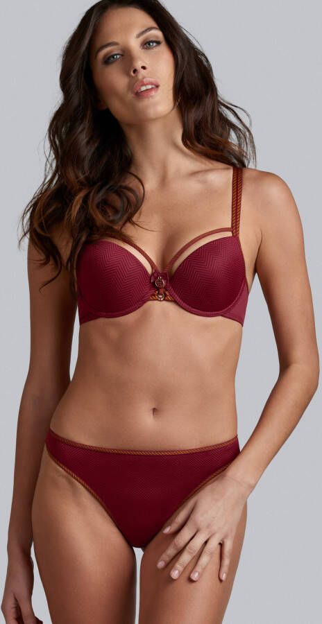 Marlies Dekkers space odyssey push up bh wired padded rhubarb and gold