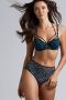 Marlies Dekkers the art of love plunge balconette bh wired padded black leopard and blue - Thumbnail 5
