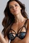 Marlies Dekkers the art of love plunge balconette bh wired unpadded black leopard and blue - Thumbnail 3