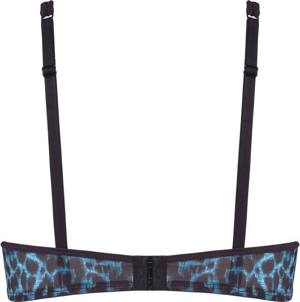 Marlies Dekkers the art of love plunge balconette bh wired unpadded black leopard and blue