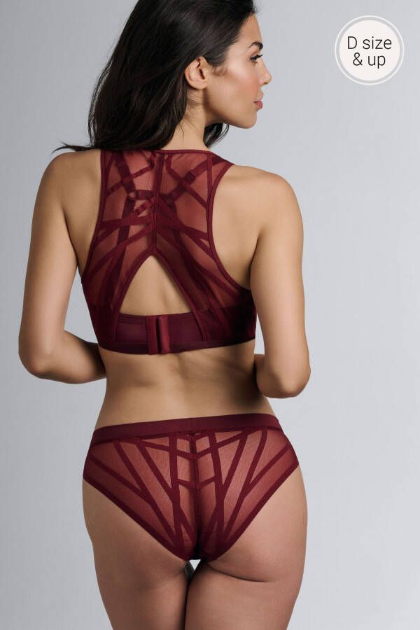 Marlies Dekkers the illusionist plunge bh wired padded cabernet red