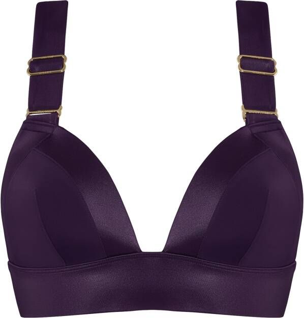 Marlies Dekkers cache coeur bralette bikini top unwired padded deep purple