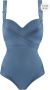 Marlies Dekkers cache coeur plunge balconette badpak wired padded air force blue - Thumbnail 1