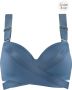 Marlies Dekkers cache coeur plunge balconette bikini top wired padded air force blue - Thumbnail 1