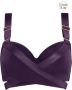 Marlies Dekkers cache coeur plunge balconette bikini top wired padded deep purple - Thumbnail 2