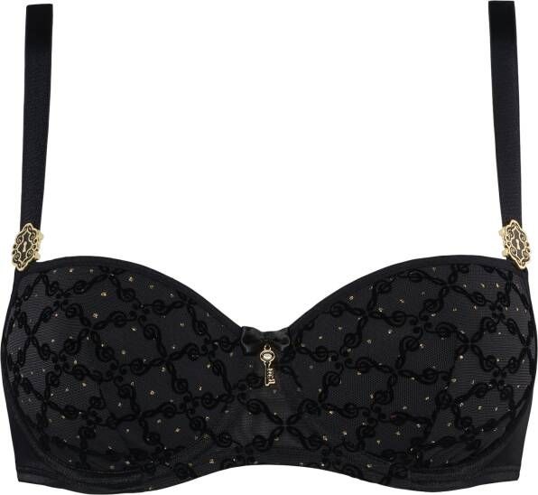 Marlies Dekkers calliope balconette bh wired padded black and gold print
