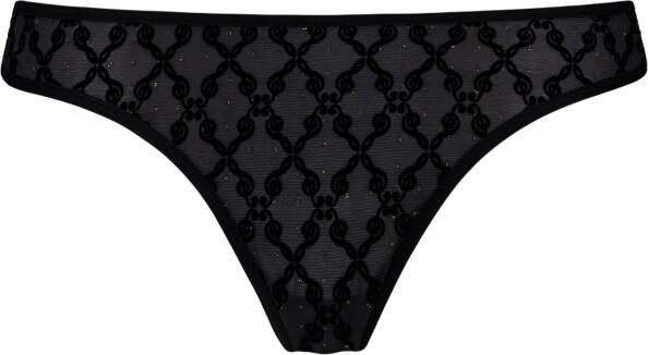 Marlies Dekkers calliope butterfly string black and gold print