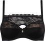 Marlies Dekkers carita plunge balconette bh wired padded black lace and sand - Thumbnail 1