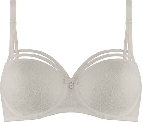 Marlies Dekkers dame de paris balconette bh wired padded ivory lace bow