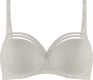 Marlies Dekkers dame de paris balconette bh wired padded ivory lace bow