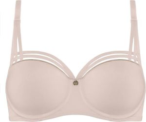 Marlies Dekkers dame de paris balconette bh wired padded pale pink with gold