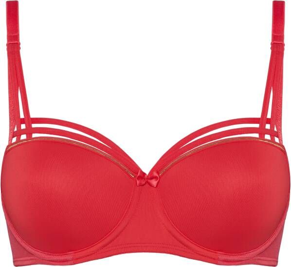 Marlies Dekkers dame de paris balconette bh wired padded pomegranate and gold
