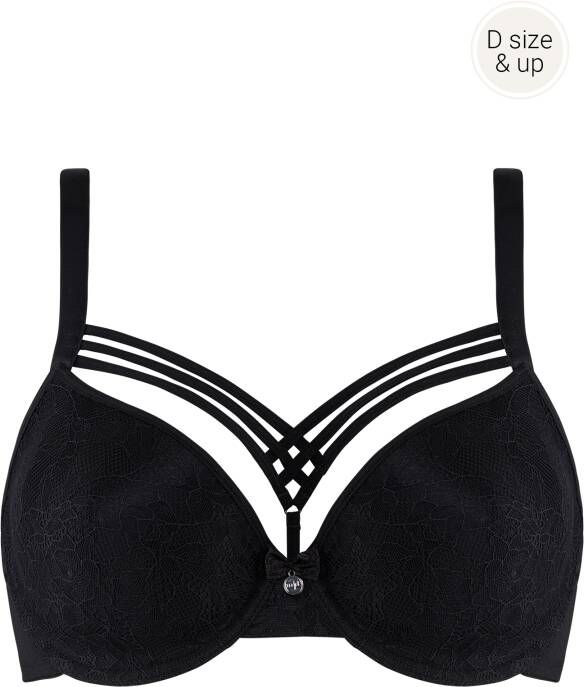 Marlies Dekkers dame de paris plunge bh wired padded black lace bow