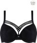 Marlies Dekkers dame de paris plunge bh wired padded black lace bow - Thumbnail 1