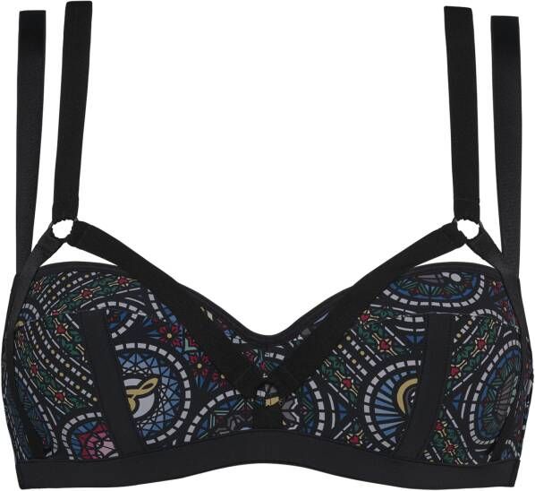 Marlies Dekkers ecclesia balconette bh wired padded stained glass print