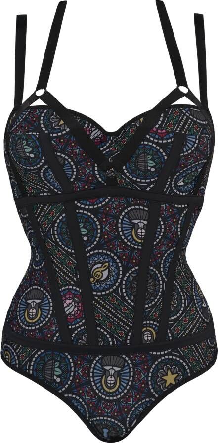 Marlies Dekkers ecclesia balconette body wired padded stained glass print