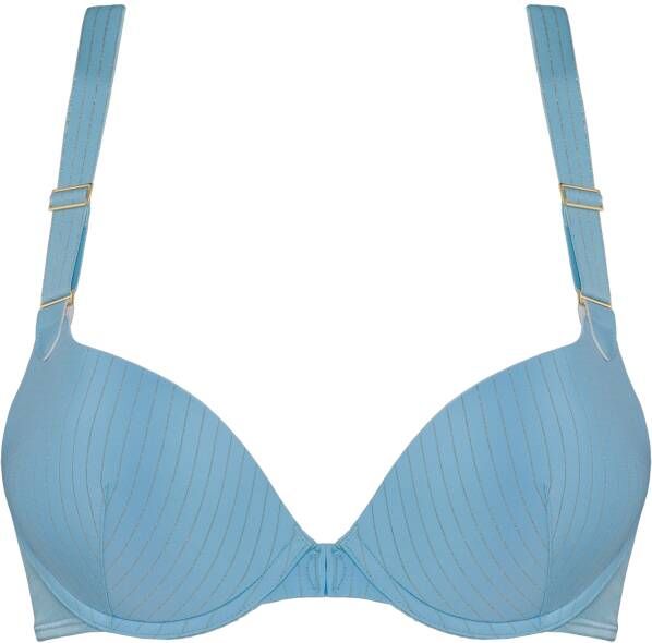 Marlies Dekkers gloria push up bh wired padded airy blue and gold