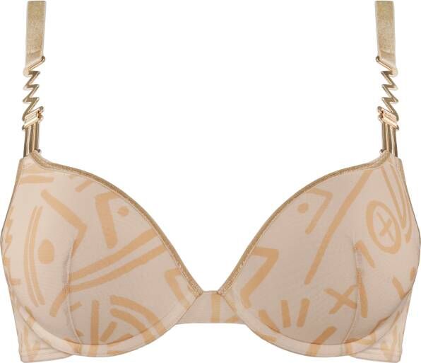 Marlies Dekkers golden karo push up bh wired padded egyptian gold and ivory