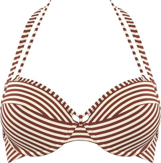 Marlies Dekkers holi vintage push up bikini top wired padded red-ecru