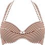 Marlies Dekkers holi vintage push up bikini top wired padded red-ecru - Thumbnail 1