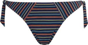 Marlies Dekkers holi vintage tie and bow bikini slip dark blue rainbow