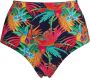 Marlies dekkers Swim high waist bikinibroekje Hula haka rood oranje donkerblauw - Thumbnail 2