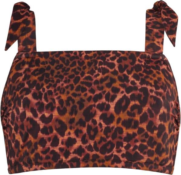 Marlies Dekkers jungle diva bikini top zonder beugel unwired brown and dark orange E