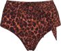 Marlies dekkers high waist bikinibroekje Jungle Diva donkerbruin oranje - Thumbnail 2