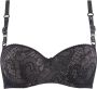 Marlies Dekkers lioness of brittany balconette bh wired padded black and stone - Thumbnail 1