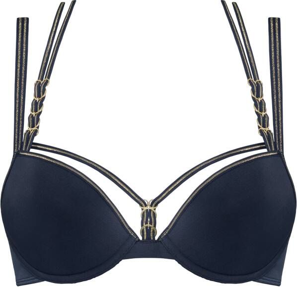 Marlies Dekkers manjira wired padded push up wired padded dark blue and gold