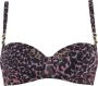 Marlies Dekkers night fever balconette bh wired padded black pink leopard - Thumbnail 1