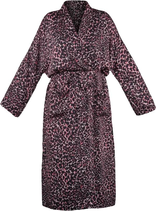 Marlies Dekkers night fever kimono black pink leopard One Size
